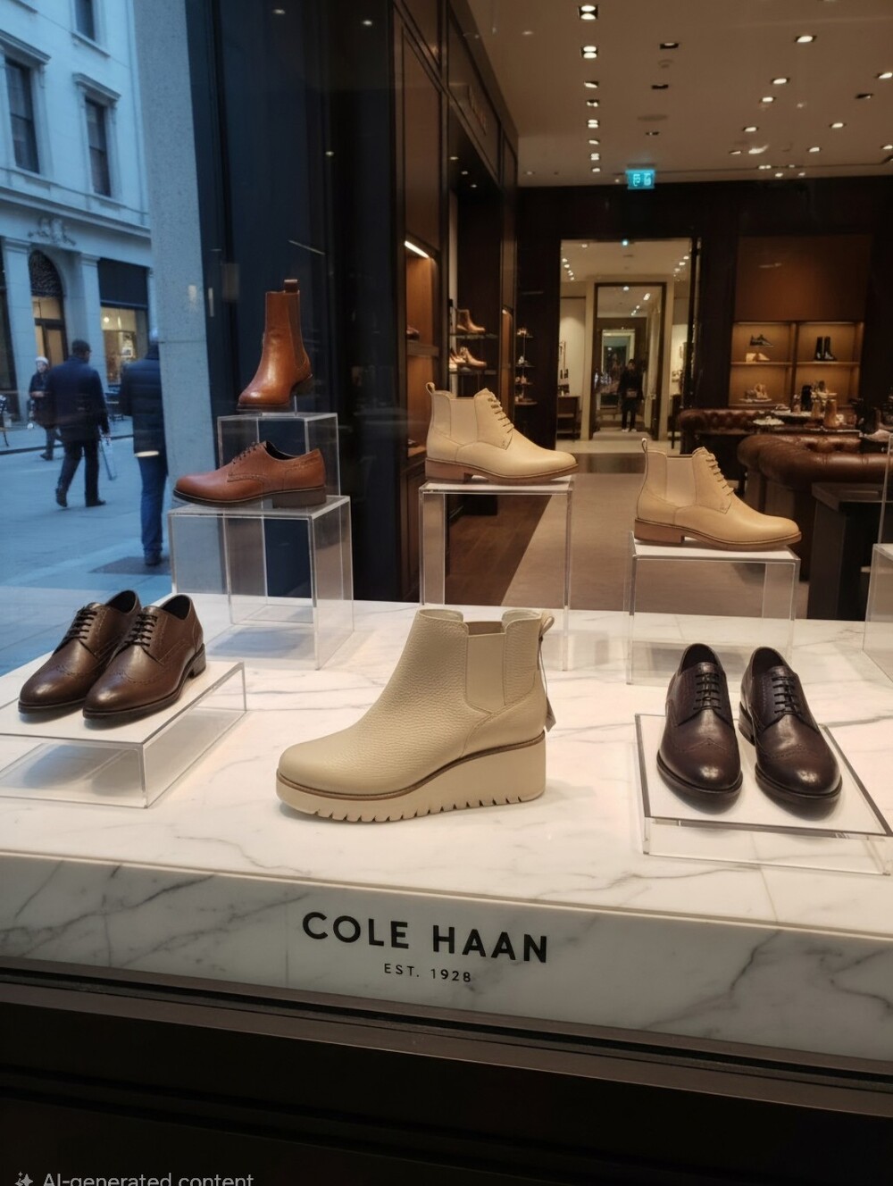 COLE HAAN ZEROGRAND CITY WEDGE WATERPROOF BOOTIES BOOTS WOMEN'S SZ 9.5 B $269